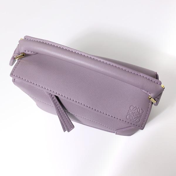 美品 LOEWE ロエベ パズルバッグ ワンショルダー ホーボー ラベンダー 