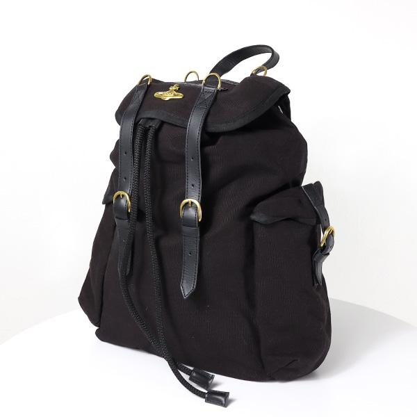 ヴィヴィアンウエストウッド HIGHLAND BACKPACK リュックサック バックパック コットン 鞄 真鍮 レディース 43010072 W00IW｜lag-onlinestore｜02