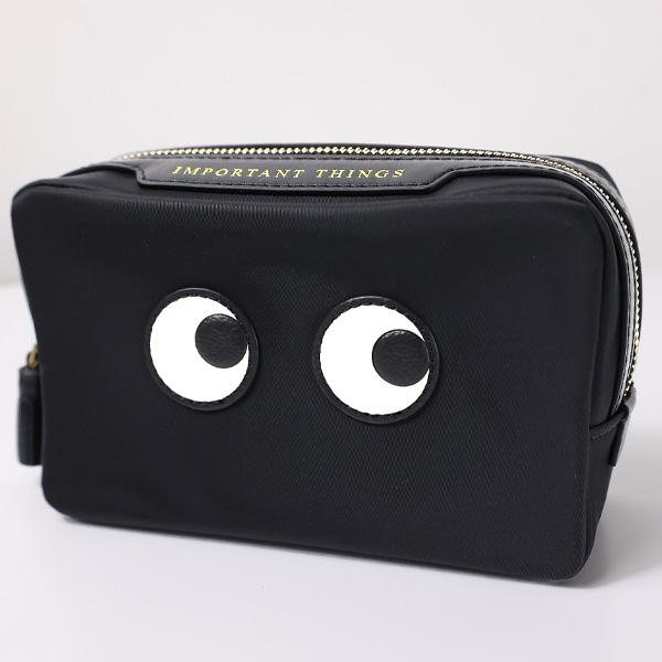 Anya Hindmarch アニヤハインドマーチ アイズ ポーチ 小物入れ レザー ナイロン ロゴ レディース 5050925 164962｜lag-onlinestore｜04