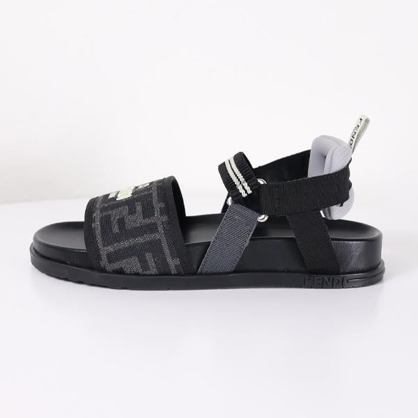 FENDI フェンディ FENDI KIDS FF LOGO SANDALS サンダル スポーツサンダル モノグラム柄 キッズ 大人もOK JMR437 AJZE/JMR437 AQ7/の画像
