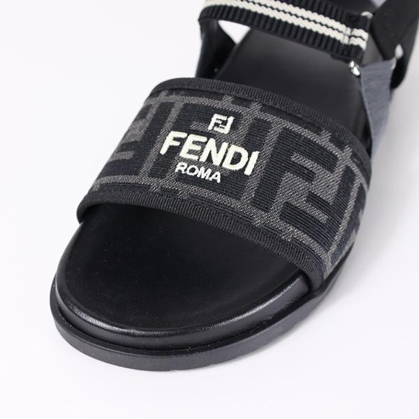 FENDI フェンディ FENDI KIDS FF LOGO SANDALS サンダル スポーツサンダル モノグラム柄 キッズ 大人もOK JMR437 AJZE/JMR437 AQ7/の画像