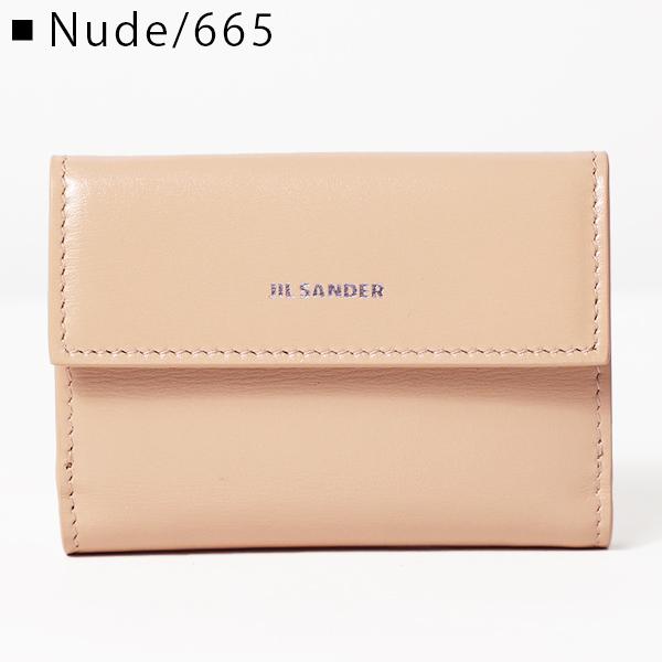 JIL SANDER★新品8.7万ジルサンダー ピンクベージュ3つ折レザー長財布 JIL SANDER（ジルサンダー） 【LaGアウトレット】 ジルサンダー三