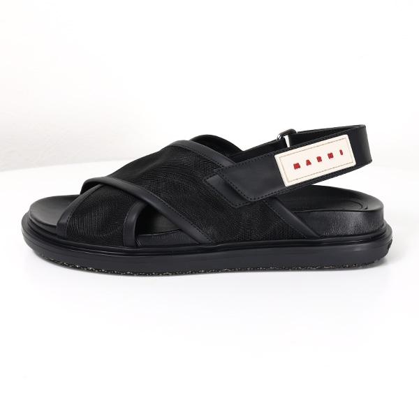 MARNI マルニ Fussbett Shoe サンダル レザー 靴 ロゴ レディース FBMS016401 P6392の画像