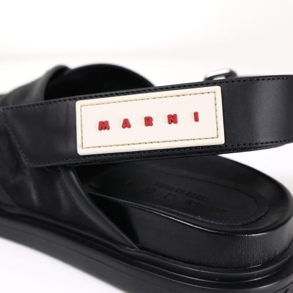 MARNI マルニ Fussbett Shoe サンダル レザー 靴 ロゴ レディース FBMS016401 P6392の画像