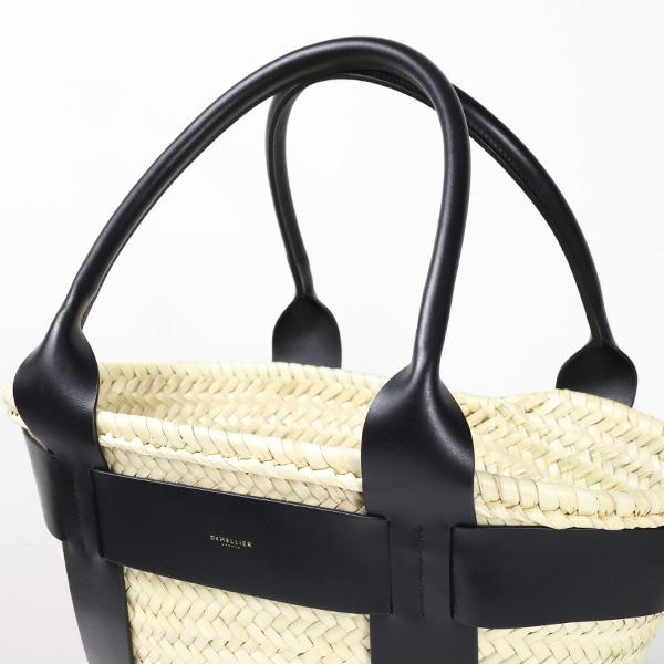 DEMELLIER デメリエー Santorini Busket Bag D91 サントリーニ バスケットバッグ カゴバッグ 鞄 肩掛け ラフィア レザー 本革 ロゴ レディース_8
