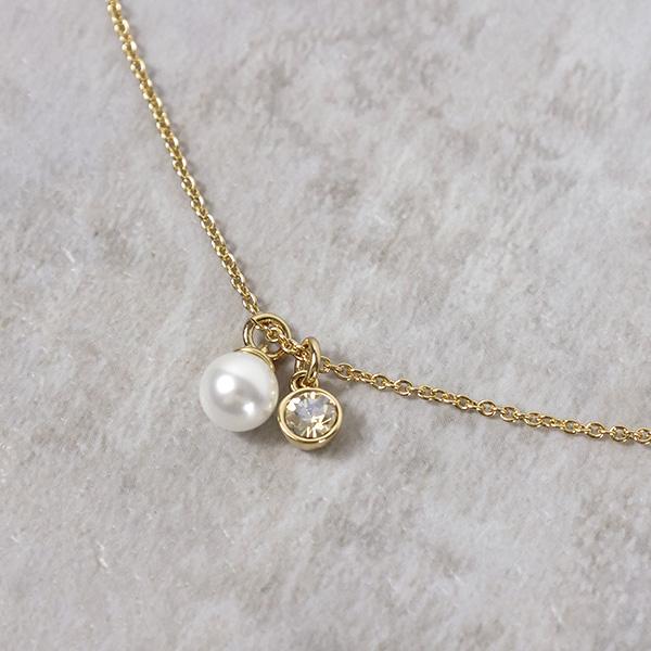 COACH（コーチ） Pearl Stone Necklace and Earrings Set 3744337 