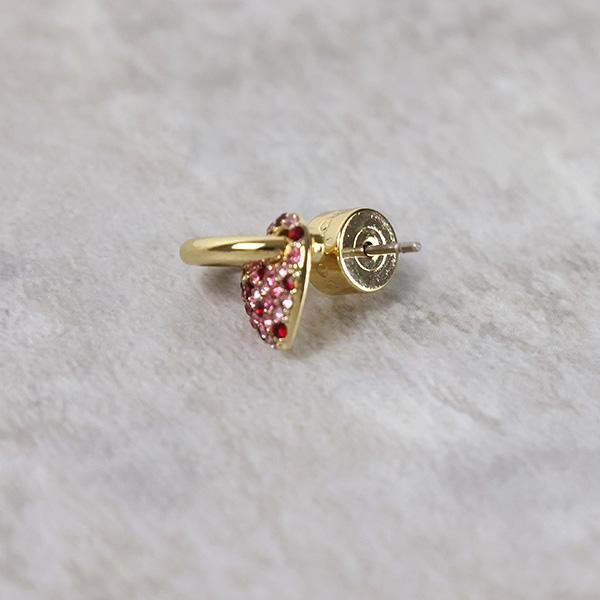 COACH（コーチ） Pave Heart Huggie Earrings 37460453 ハギーピアス