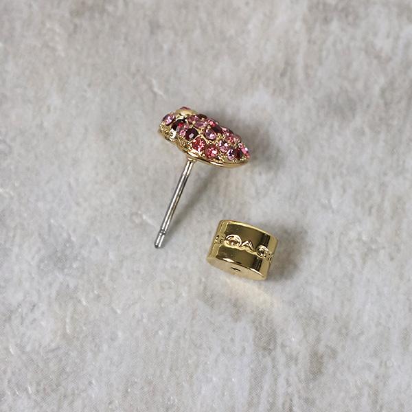COACH（コーチ） Pave Heart Stud Earrings 37460456 ピアス 両耳用