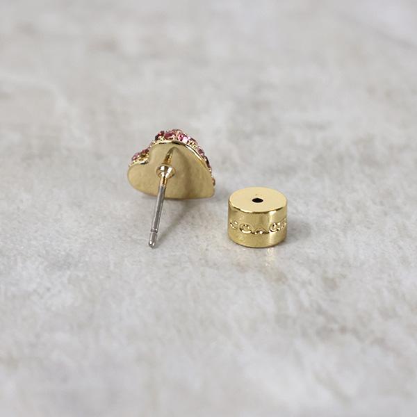 COACH（コーチ） Pave Heart Stud Earrings 37460456 ピアス 両耳用