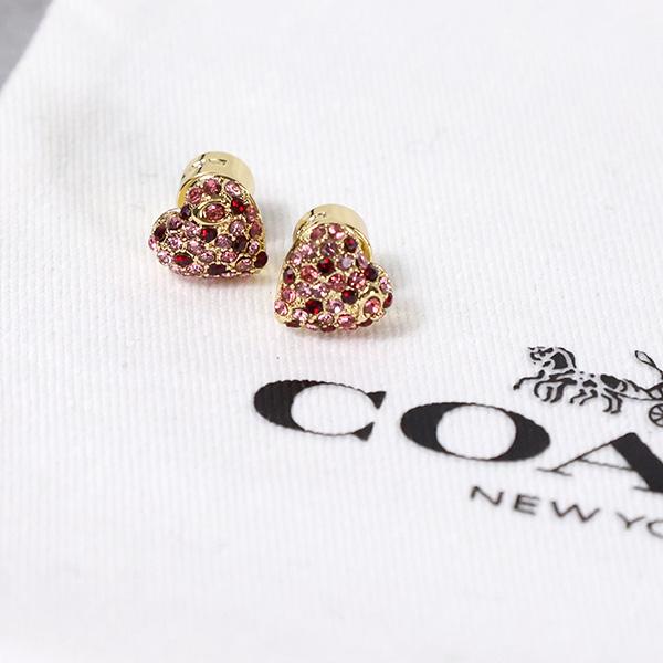 COACH（コーチ） Pave Heart Stud Earrings 37460456 ピアス 両耳用