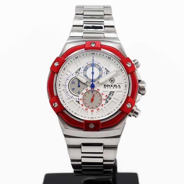 BRERA MILANO ブレラ ミラノ スーパースポルティーボ エヴォ クォーツ クロノグラフ 腕時計 防水 正規品 メンズ BMSSQC4505E-BRCの画像