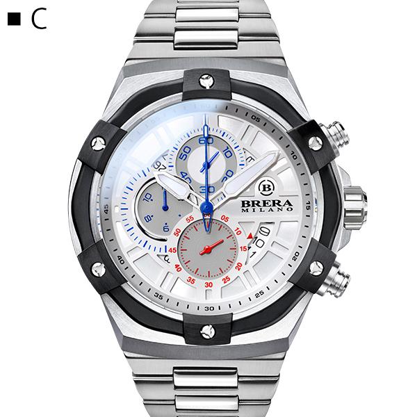 BRERA MILANO ブレラ ミラノ スーパースポルティーボ エヴォ クォーツ クロノグラフ 腕時計 防水 正規品 メンズ BMSSQC4505E-BRCの画像
