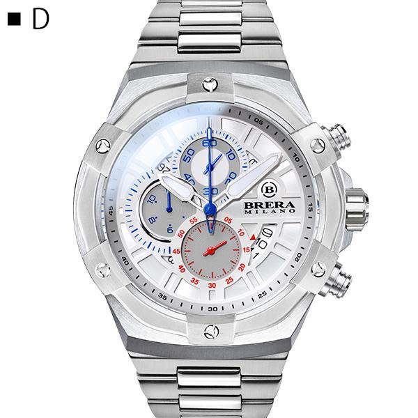BRERA MILANO ブレラ ミラノ スーパースポルティーボ エヴォ クォーツ クロノグラフ 腕時計 防水 正規品 メンズ BMSSQC4505E-BRCの画像