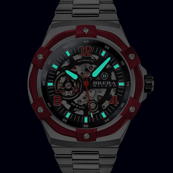 BRERA MILANO ブレラ ミラノ スーパースポルティーボ エヴォ オートマティック 腕時計 防水 正規品 メンズ BMSSAS4503C-BRCの画像