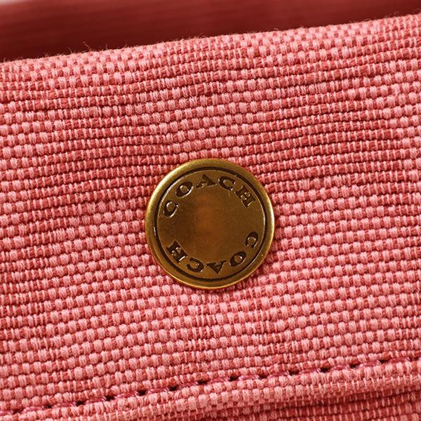コーチ スピン トート 27 シグネチャー ハンドバッグ 赤 ピンク コーチ COACH ハンドバッグ ショルダーバッグ （PINK） -アウトレット