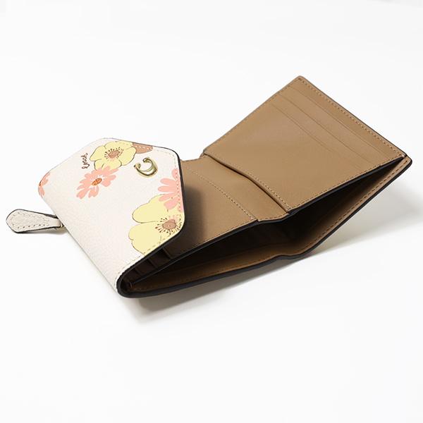 Coach コーチ Floral Print Wyn Small Wallet C9039 三つ折り財布 折りたたみ財布 ミニ財布 小銭入れあり 本革 レザー 花柄 ロゴ レディース｜lag-onlinestore｜07