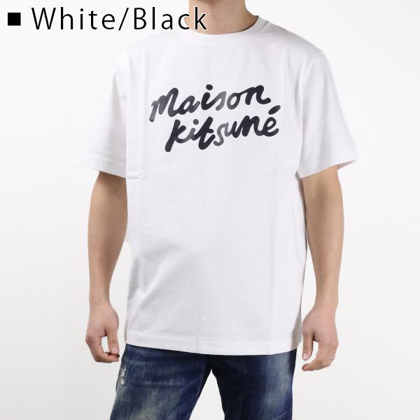 Maison Kitsune メゾンキツネ Handwriting Logo Comfort T-Shirt Tシャツ 半袖 クルーネック コンフォートメンズ MM00101 KJ0118｜lag-onlinestore｜02