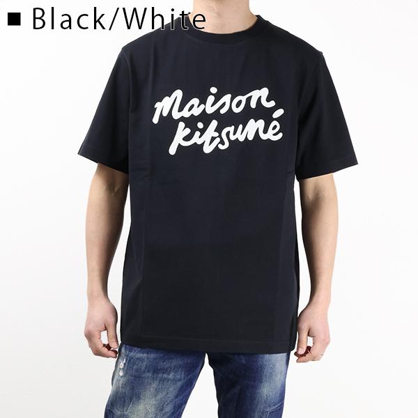 Maison Kitsune メゾンキツネ Handwriting Logo Comfort T-Shirt Tシャツ 半袖 クルーネック コンフォートメンズ MM00101 KJ0118｜lag-onlinestore｜03