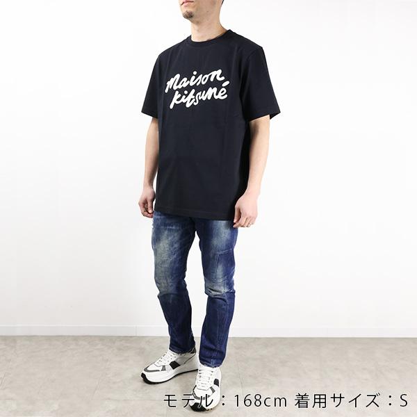 Maison Kitsune メゾンキツネ Handwriting Logo Comfort T-Shirt Tシャツ 半袖 クルーネック コンフォートメンズ MM00101 KJ0118｜lag-onlinestore｜04