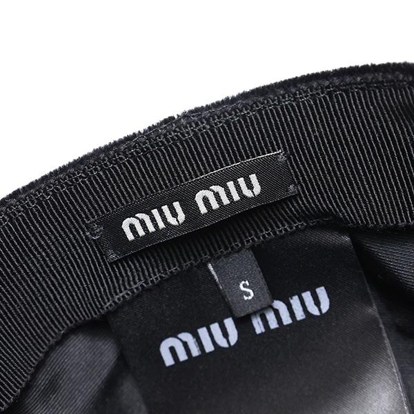 miu MiuMiu ミュウミュウ Velvet Baseball Cap ベースボール miu MiuMiu ミュウミュウ Velvet Baseball Cap ベースボール