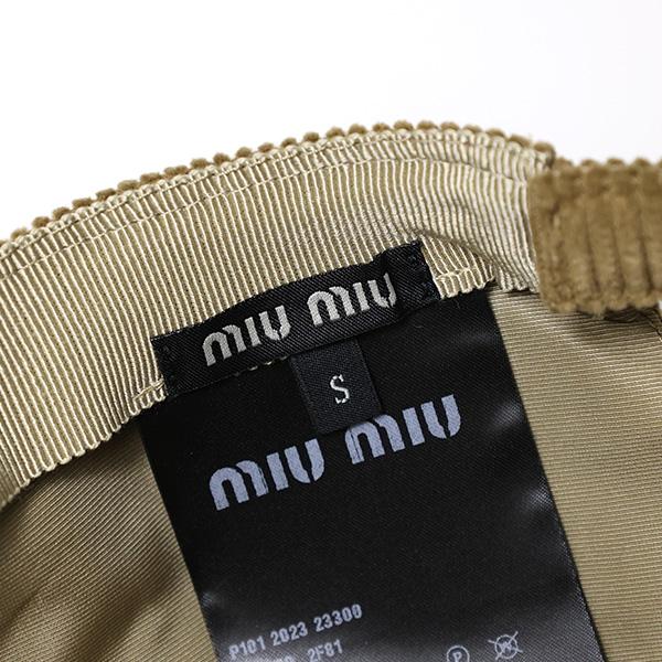 miu miu（ミュウミュウ） Velvet Baseball Cap ベースボールキャップ