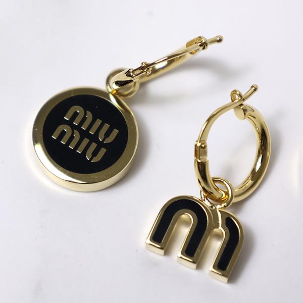 MiuMiu ミュウミュウ Set of Enameled Metal Earrings ピアス アクセサリー ロゴ セット エレガント 5IO102 2F6T｜lag-onlinestore｜02