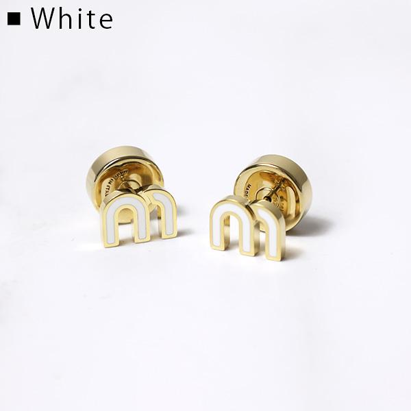 miu miu（ミュウミュウ） Enameled Metal Earrings ピアス スタッド