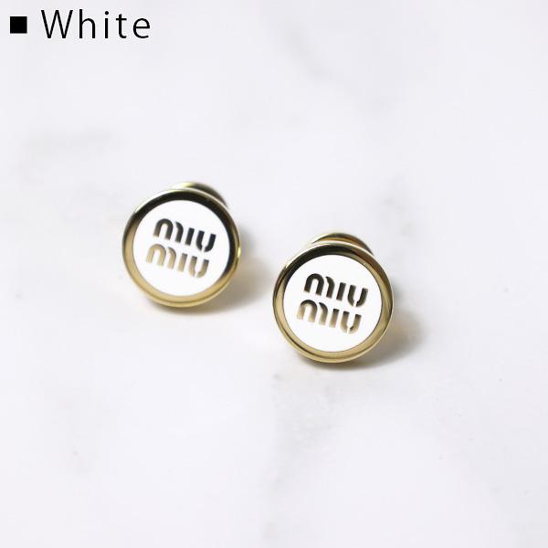 miu miu（ミュウミュウ） Enameled Metal Earrings ピアス スタッド