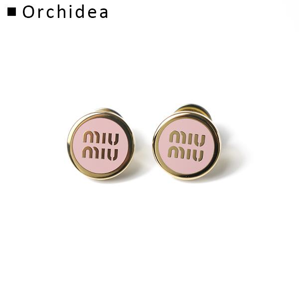 ピアス ロゴ エナメルメタル スタッド 美品ミュウミュウ miu miu（ミュウミュウ） Enameled Metal Earrings ピアス スタッド