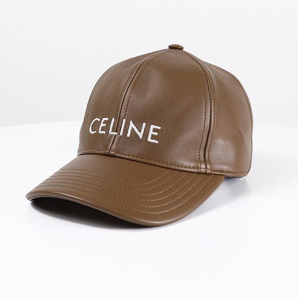 CELINE（セリーヌ） LOGO LEATHER BASEBALL CAP ベースボールキャップ