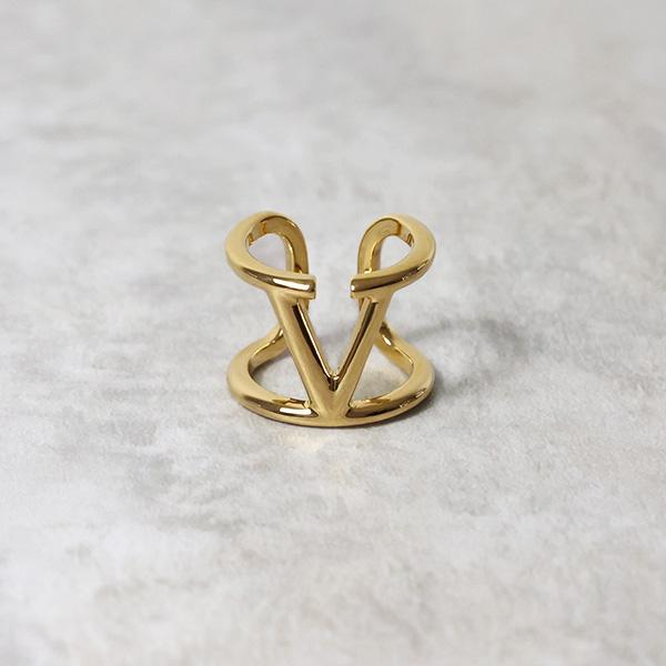 VALENTINO ヴァレンティノ Vlogo Signature metal ring リング