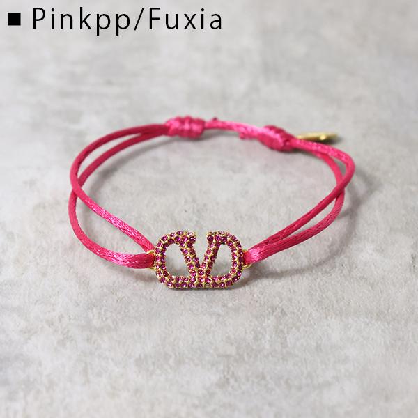 VALENTINO ヴァレンティノ Vlog Signature cotton swarovski bracelet ブレスレット アクセサリー レディース 4W2 J0F81 YABの画像