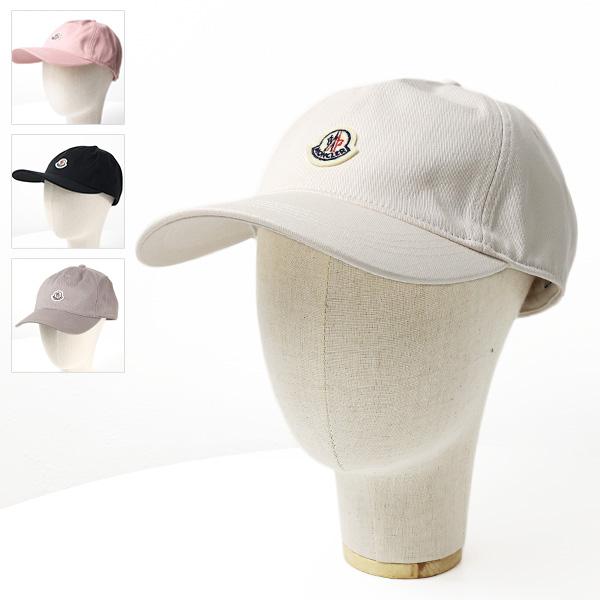 MONCLER モンクレール ロゴ刺繍 ベースボールキャップ ホワイト MONCLER（モンクレール） BASEBALL CAP ベースボールキャップ 帽子