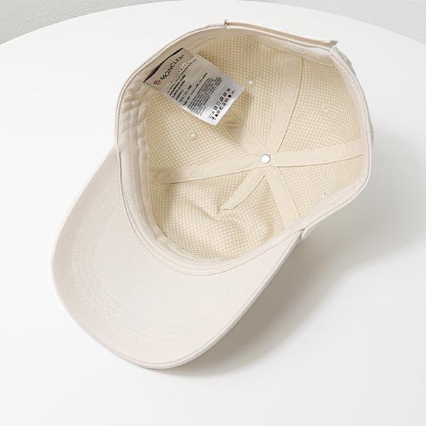 モンクレール ベースボール キャップ 帽子 綿100% コットン 白 りぼん MONCLER モンクレール コットンギャバジンキャップ 【公式通販】