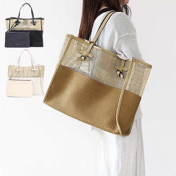ミ*キ様 GIANNI CHIARINI ジャンニキャリーニ　トートバッグ ハン GIANNI CHIARINI（ジャンニ キアリーニ） MARCELLA M SUMMER NET