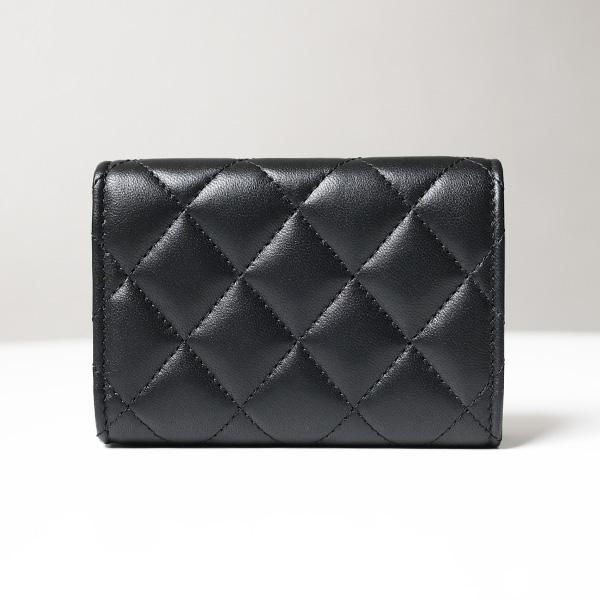 CHANEL シャネル　折り財布　コンパクト　ミニ財布　ココマーク　パール シャネルミニウォレット☆ココマーク☆人気サイズ☆三つ折り (CHANEL