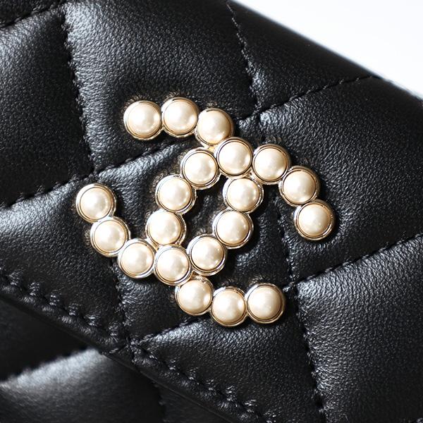 CHANEL（シャネル） Pearl CC Small Flap Wallet 三つ折り財布 ミニ