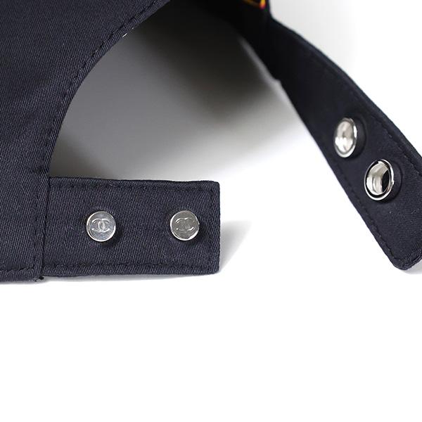 CHANEL ブラック キャップ CCロゴ刺繍 24A CHANEL CCロゴ 刺繍 キャップ ブラック AAA196 B17559 94305