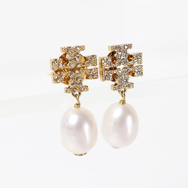 TORY BURCH（トリーバーチ） KIRA PAVE PEARL DROP EARRING ピアス 