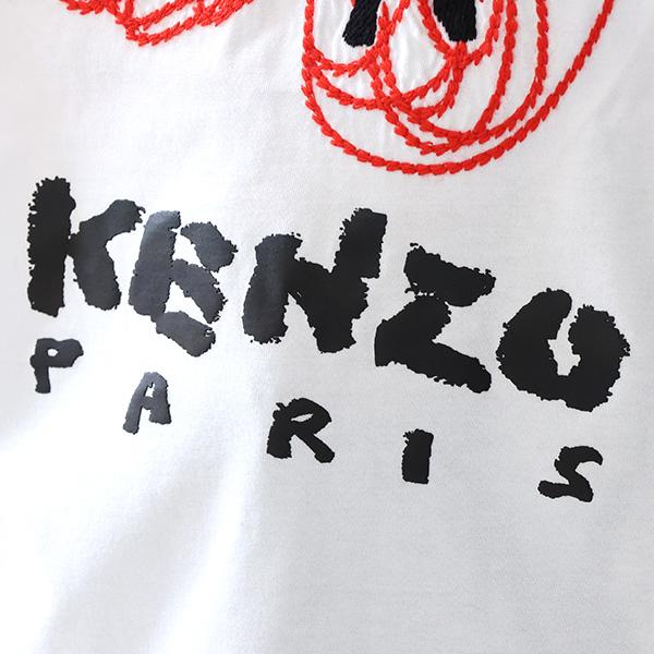 KENZO ケンゾー DRAWN VARSITY EMBROIDERED ボケフラワー Tシャツ 半袖