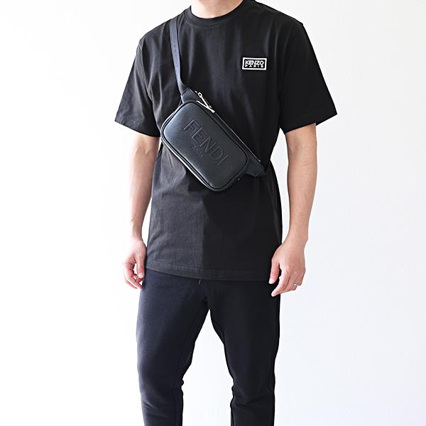 FENDI フェンディ FENDI ROMA Belt Bag ベルトバッグ ボディバッグ クロスボディバッグ 鞄 ロゴ レザー 本革 エレガント メンズ 7VA605 AMACの画像