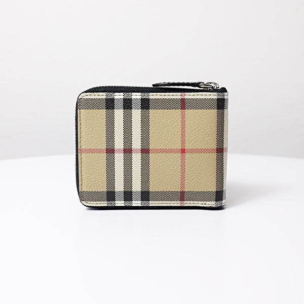 バーバリー 財布 二つ折り ラウンドファスナー　チェック BURBERRY Burberry バーバリー Check Ziparound Wallet 二つ折り財布 ラウンド