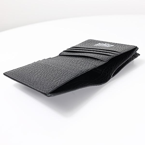 Maison Margiela メゾン マルジェラ Leather Flap Wallet 二つ折り財布 ミニ財布 小銭入れあり コンパクト レザー ロゴ メンズ SA1UI0023 P4455 T6313の画像