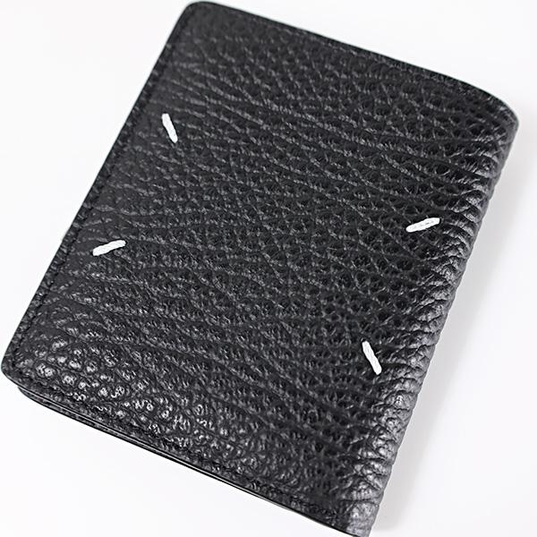 Maison Margiela メゾン マルジェラ Leather Flap Wallet 二つ折り財布 ミニ財布 小銭入れあり コンパクト レザー ロゴ メンズ SA1UI0023 P4455 T6313の画像