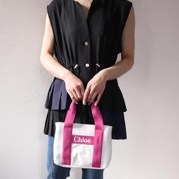 本物 Chloe クロエ 2way レザー ハンドバッグ　ショルダーバッグ Chloe（クロエ） chloe 2way ハンドバッグ ショルダーバッグ