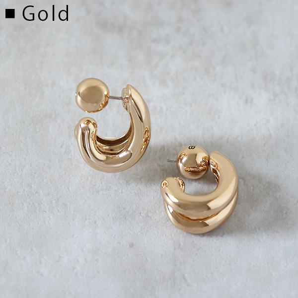 【美品】JENNYBIRD ジェニーバード Florence Hoops Florence Gold Double Hoop Earrings | JENNY BIRD Canada