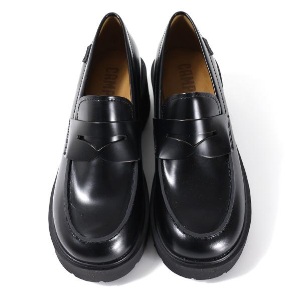 Camper MILAH ブラックレザー ローファー厚底 CAMPER（シューズ） CAMPER カンペール Milah ローファー