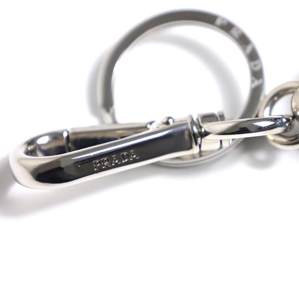 PRADA（プラダ） Saffiano Leather Robot Keychain Trick キーチェーン