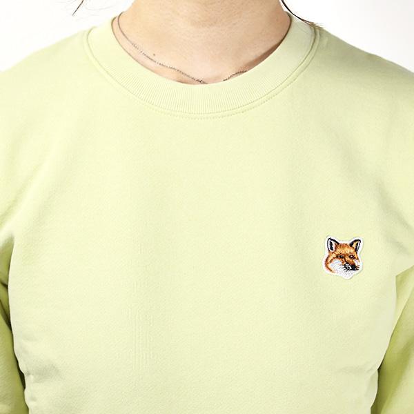 メゾンキツネ　スウェット　フォックスヘッド　トレーナー　イエロー　kitsune MAISON KITSUNE（メゾン キツネ） Fox Head Patch Regular Sweatshirts