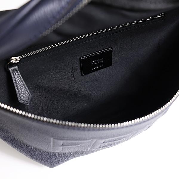 FENDI フェンディ Fendi Roma Belt Bag ベルトバッグ ボディバッグ クロスボディ ウエストバッグ 鞄 レザー 本革 ロゴ メンズ 7VA562 AMACの画像